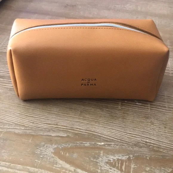 Acqua di Parma Tan Leather Men's Bag - Picture 1 of 4